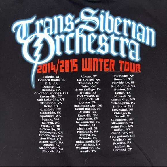 Vintage Y2K Trans-Siberian Orchestra Official Tour T-Shirt Size Large - Picture 7 of 13